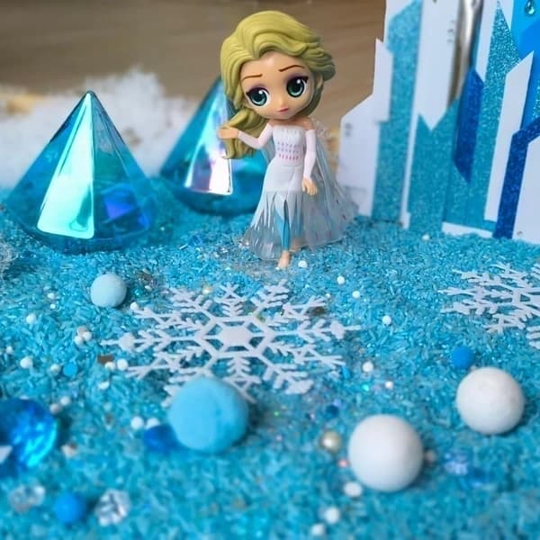 Smyslový tác MODRÁ ZIMA