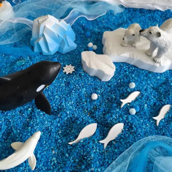 The POLAR WORLD Sensory Tray 